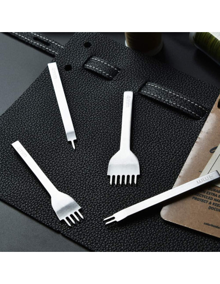 Kit de Herramientas de Artesanía de Cuero SteelFever 4mm