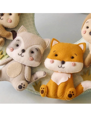 XSEINO 12 Rollos Fieltro Suave 20.5x90cm 1.4mm Serie Morandi