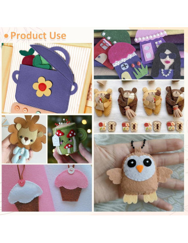 XSEINO 12 Rollos Fieltro Suave 20.5x90cm 1.4mm Serie Morandi