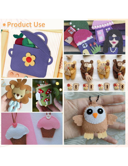 XSEINO 12 Rollos Fieltro Suave 20.5x90cm 1.4mm Serie Morandi