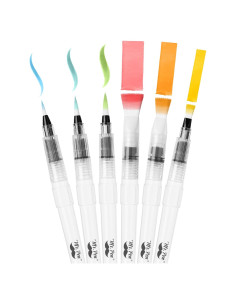 Marcadores de Pincel Acuarelables Mr. Pen - Set de 6 Unidades
