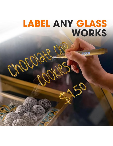 Set de 5 Marcadores Metálicos para Copas de Vino Colección Cheer