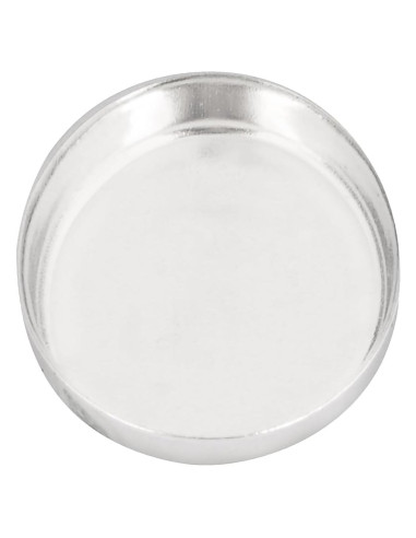 Taza Bezel 925 Plata Esterlina Rashbel 8x10mm - 10 Piezas