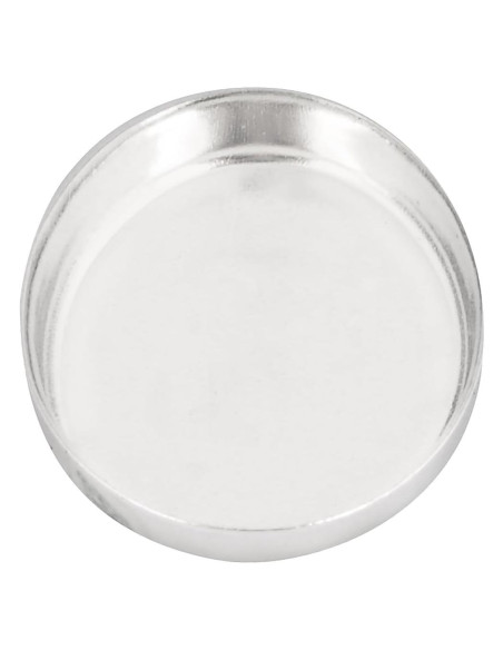 Taza Bezel 925 Plata Esterlina Rashbel 8x10mm - 10 Piezas