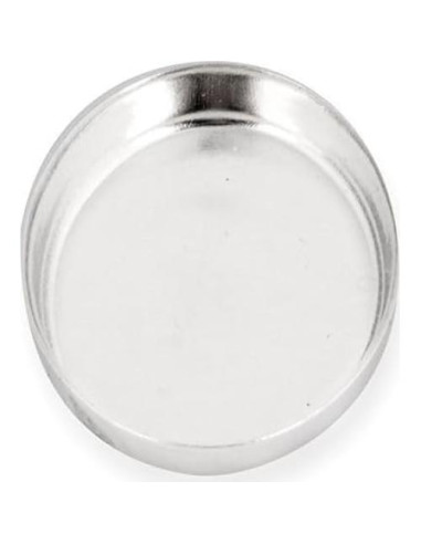 Taza Bezel 925 Plata Esterlina Rashbel 8x10mm - 10 Piezas