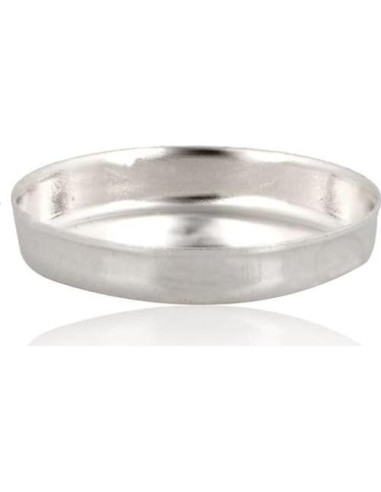 Taza Bezel 925 Plata Esterlina Rashbel 8x10mm - 10 Piezas