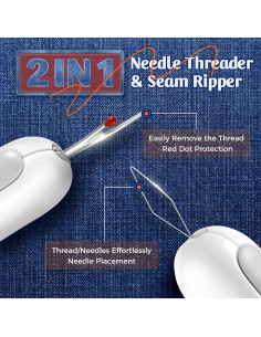 Enhebrador de Agujas y Desgarrador de Costuras LOOHOI 2 en 1 2