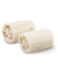 Esponja de Lufa Natural Apolu - Exfoliante y Limpiadora 2 Pzas