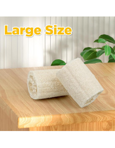 Esponja de Lufa Natural Apolu - Exfoliante y Limpiadora 2 Pzas 2