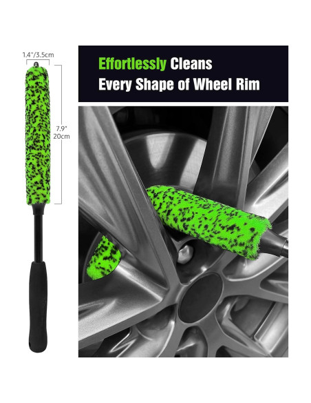 Kit de Cepillos Limpiadores de Ruedas YeewayVeh - 3 Paquetes