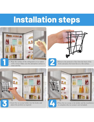 Soporte para Cuchara de Hielo TuoCheng Plegable 2PCS 17.78x11.43cm