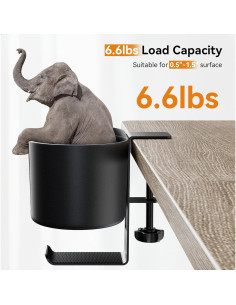 Soporte para Taza de Escritorio Fervidus 2 en 1 con Gancho 2