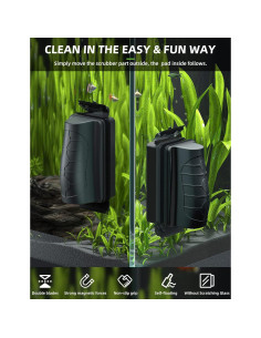 Limpiador Magnético para Acuarios Jasonwell - Raspador Flotante S 2