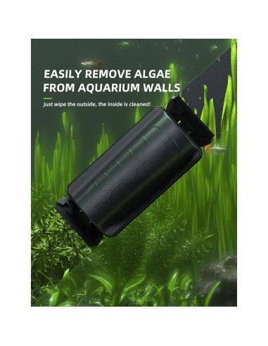 Limpiador Magnético para Acuarios Jasonwell - Raspador Flotante S