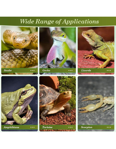 Almohadilla Térmica para Reptiles ROCEEI 20W 28x42 cm 6 Pcs