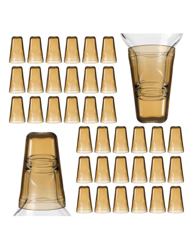 36 Cubiertas de Botellas de Licor PVC Molain - Tapas Translucidas