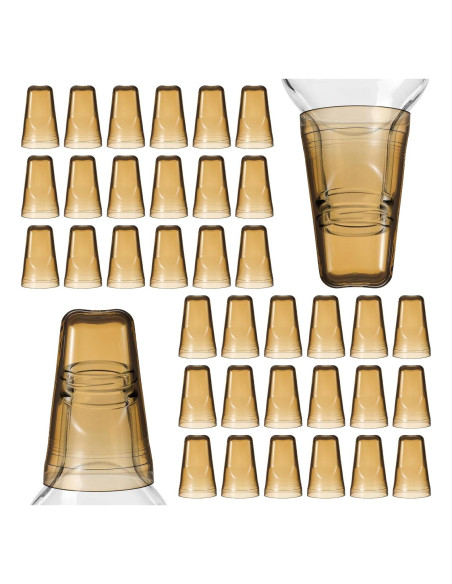 36 Cubiertas de Botellas de Licor PVC Molain - Tapas Translucidas