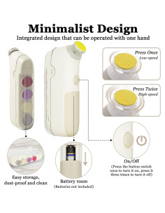 Cortador de Uñas Eléctrico WAAYAA para Bebés 2 Velocidades 2
