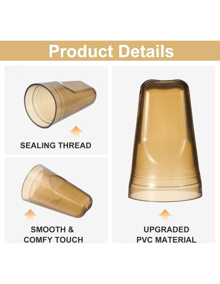 36 Cubiertas de Botellas de Licor PVC Molain - Tapas Translucidas