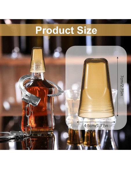 36 Cubiertas de Botellas de Licor PVC Molain - Tapas Translucidas