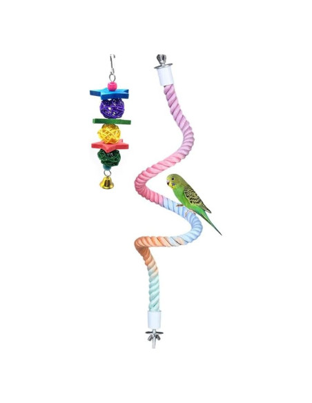 Perchas de Cuerda para Aves XINGLE 97.2 cm Ajustables