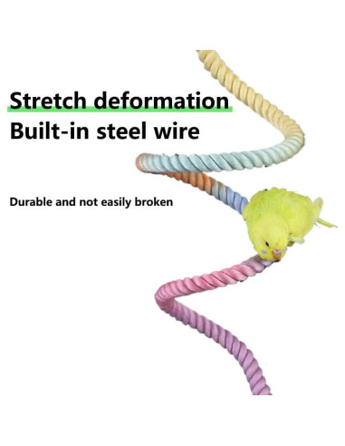 Perchas de Cuerda para Aves XINGLE 97.2 cm Ajustables