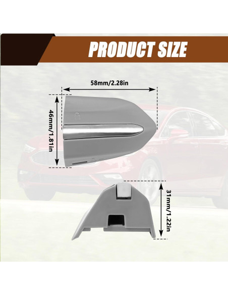 Cubierta Bisel Bloqueo Manija Puerta Izquierda Ford SYudwen