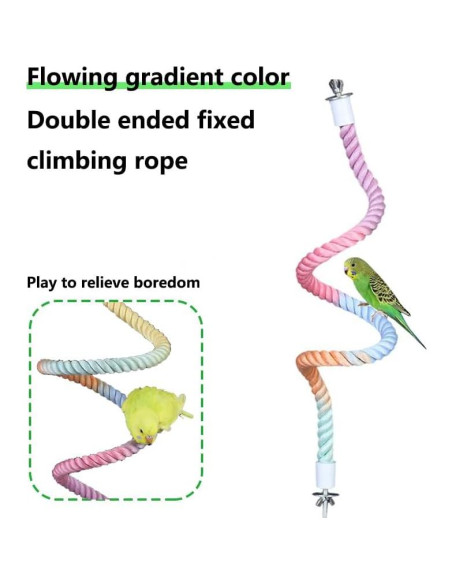 Perchas de Cuerda para Aves XINGLE 97.2 cm Ajustables