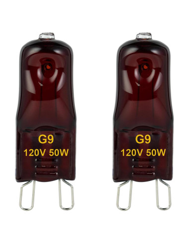Bombillas de Calor G9 Halógenas 50W para Reptiles - Paquete de 2