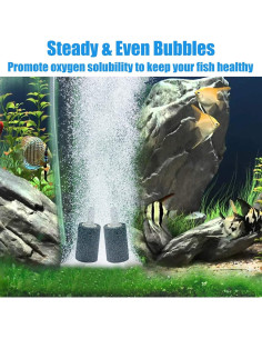Difusor de burbujas Teqooza 2x3cm para acuario, paquete de 5 2