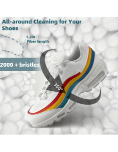 Bolsa de Lavadora de Zapatos 2Pcs Microfibra Blanco 2