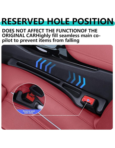 Organizador Relleno Espacio entre Asientos ROCKHUGO - Negro