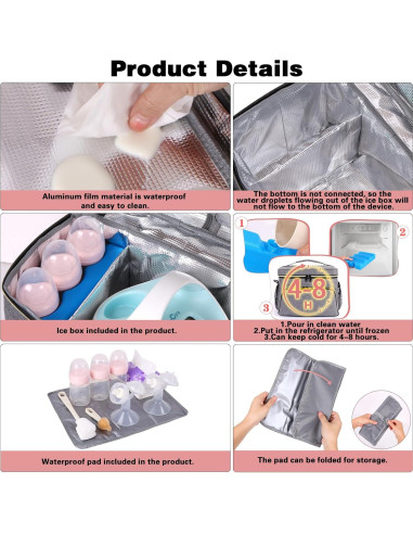 Bolsa Extractor de Leche Timoxi Gris para Spectra S1/S2