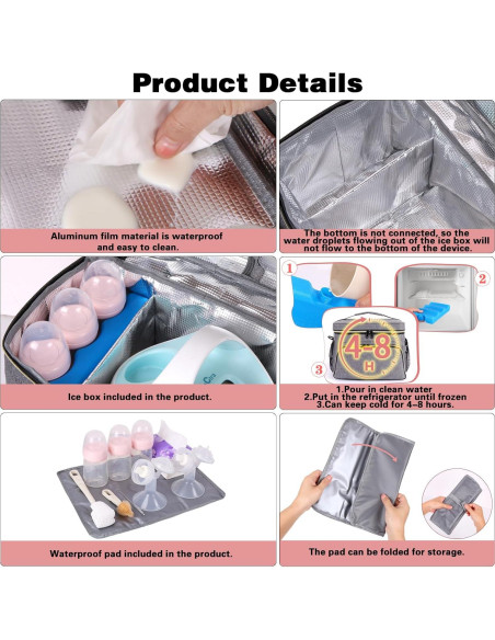 Bolsa Extractor de Leche Timoxi Gris para Spectra S1/S2