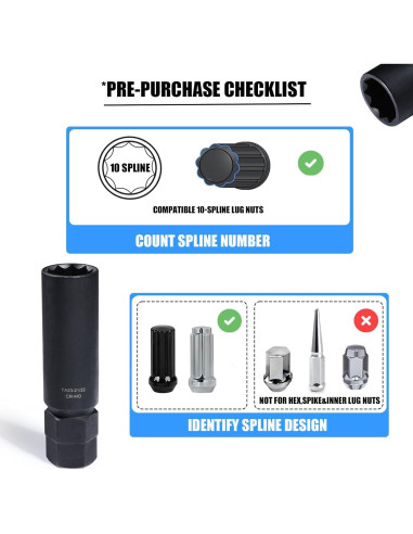 Juego de Llave de Tuerca 10 Puntas VEXPLO - 3 Piezas 0.61 kg