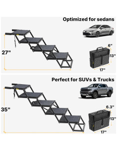 Escalones Plegables Veehoo para Perros Grandes 4 Escalones 90 kg 2