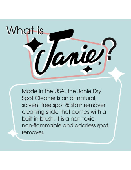 Quitamanchas Instantáneo Janie 11.34 g - Stick Portátil Ecológico
