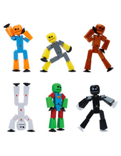 Paquete de 6 Figuras de Acción Stikbot Zing - Animación Stop Motion
