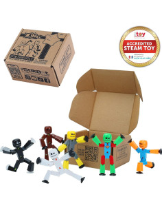 Paquete de 6 Figuras de Acción Stikbot Zing - Animación Stop Motion 2