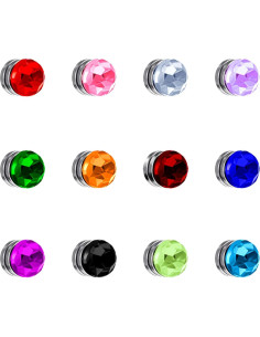 12 Marcadores de Copas de Vino Cristales Magnéticos Boao 2