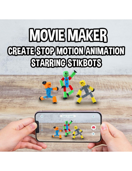 Paquete de 6 Figuras de Acción Stikbot Zing - Animación Stop Motion