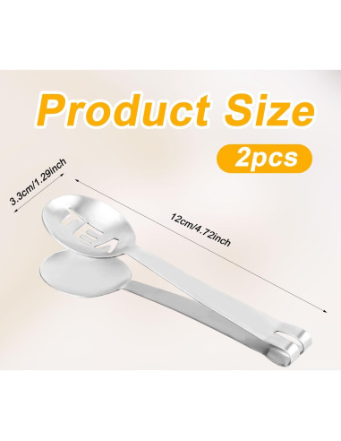 Exprimidor de bolsas de té 2 piezas XIHIRCD acero inoxidable