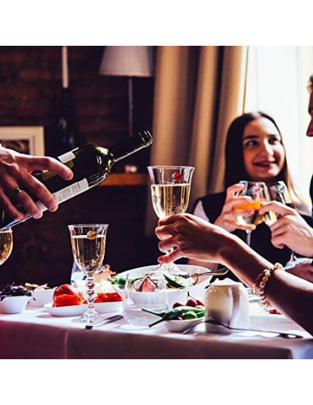 12 Marcadores de Copas de Vino Cristales Magnéticos Boao