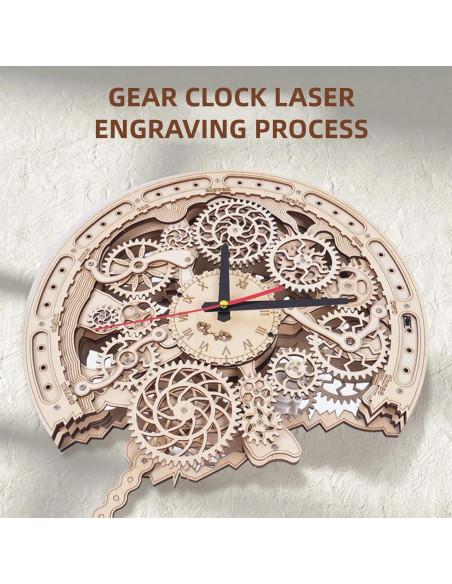 Rompecabezas 3D de Madera Gueiddi Reloj con Temporizador Rompecabezas 3D de Madera Gueiddi Reloj con Temporizador