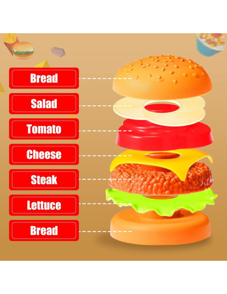 Conjunto de Juguetes de Comida Falsa Zomiboo 32x26 cm