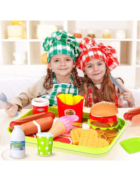 Conjunto de Juguetes de Comida Falsa Zomiboo 32x26 cm