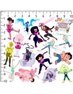 Paquete de 50 Stickers Deluxe de Vinilo Steven Universe 2