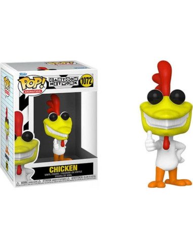 Figura Pop! de Vinilo Cow & Chicken - Chicken Funko 9.53 cm