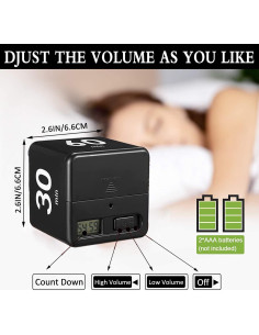 Temporizador Cubo DQDEDIAN con Sensor de Gravedad 15-60 Min 2