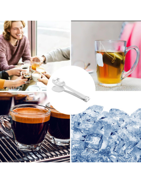 Exprimidor de bolsas de té 2 piezas XIHIRCD acero inoxidable